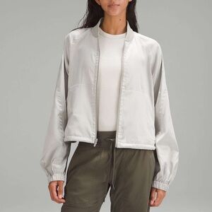 Lululemon lightweight reversible drape sleeve jacket bone